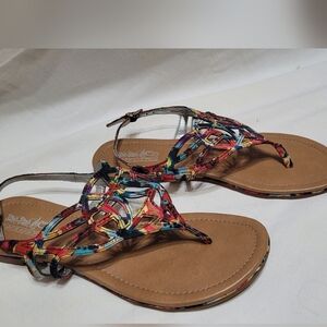 Coach and Four Multi Colored Sandals size 7